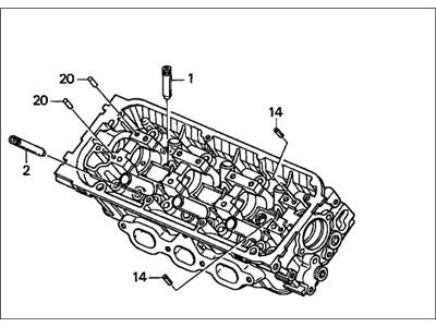 1997 Acura CL Cylinder Head - 12300-P8C-306