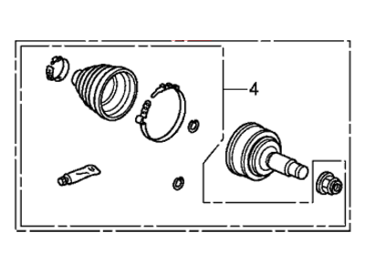 2013 Acura ILX CV Joint - 44014-TR4-A91