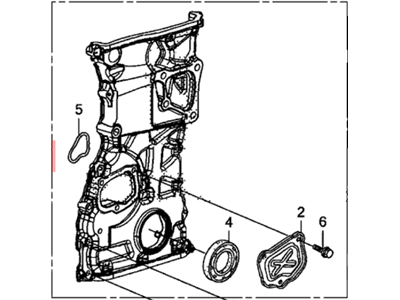 2013 Acura ILX Timing Cover - 11410-REZ-A01