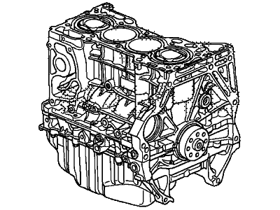 Acura 10002-RX0-A01 General Assembly, Cylinder Block (Dot)