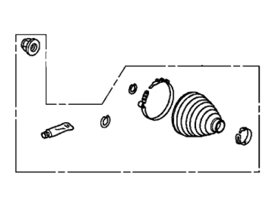 Acura 44018-TR4-A91 Boot Set, Outboard