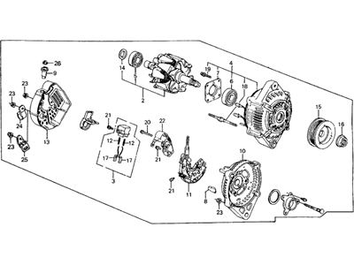71132-SW5-A00 Acura Plate, Front Bumper Beam Illustration 1 of 1