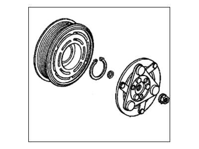 8-97155-252-0 Acura Button, Passenger Side Steering Horn (Black) Illustration 1 of 1