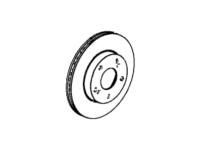 Acura 45251-TR3-A00 Disk, Front Brake (14",21T)