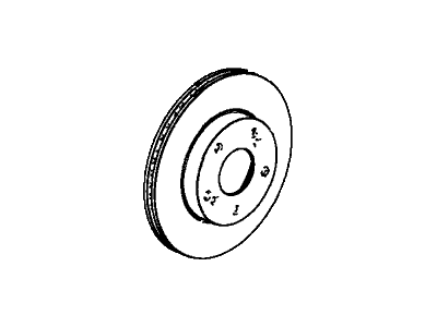 Acura ILX Hybrid Brake Disc - 45251-TR3-A00