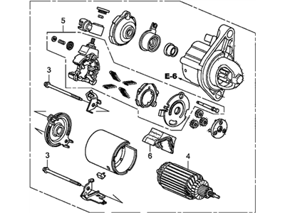 Acura 31200-R1A-A02 Starter Motor Assembly (Sm-74004) (Mitsuba)