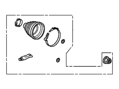 Acura 44018-TR0-J91 Outboard Boot Set