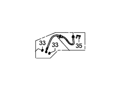 Acura 01464-TR0-A01 Hose Set, Right Front Brake