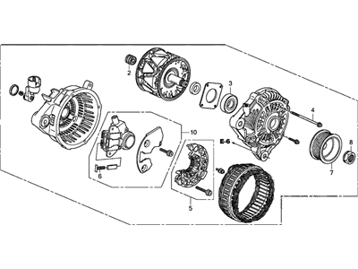 2015 Acura ILX Alternator - 06311-R1A-505RM