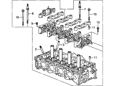 2014 Acura TSX Cylinder Head - 12100-R40-A02