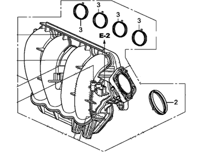 2014 Acura ILX Intake Manifold - 17100-R40-A00