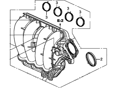 Acura 17100-R40-A00 Manifold, In.