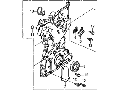 Acura 11410-5X6-J10 Chain Case Assembly