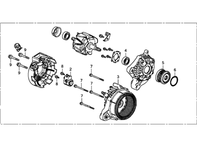 2019 Acura TLX Alternator - 31100-5X6-J01RM