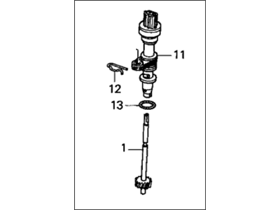 78410-S5A-912 Acura Speed Sensor Assembly Illustration 1 of 1