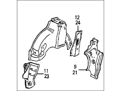 16720-R70-A03 Acura Hose, Fuel Feed Illustration 1 of 1