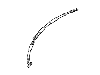 8-97128-684-1 Acura Left Rear Weatherstrip Illustration 1 of 1