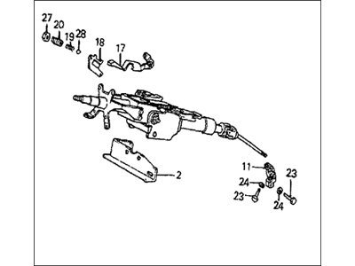 90682-SP0-003 Acura Clip, Garnish Side Illustration 1 of 1