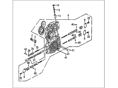 63715-SP0-300ZZ Acura Extension, Left Rear Gutter Illustration 1 of 1