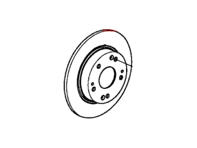 Acura ILX Brake Disc - 42510-TR3-A01