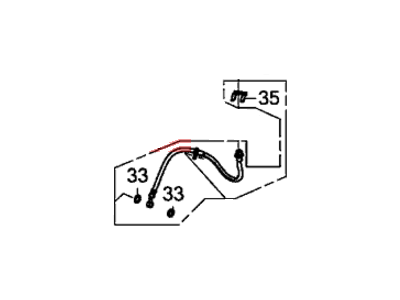 2017 Acura ILX Brake Line - 01464-TR7-A03