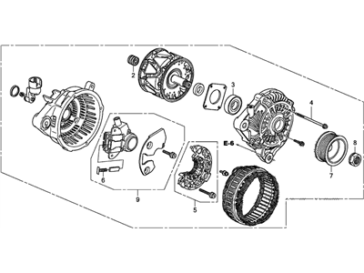 Acura Alternator - 31100-R1A-A01