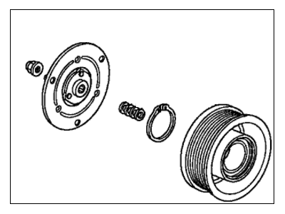 Acura 38900-R1A-A02 Clutch Set, Compressor