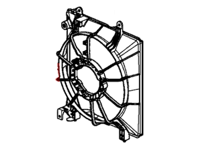 Acura ILX Fan Shroud - 19015-R1A-A02