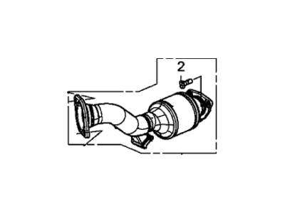 2014 Acura ILX Catalytic Converter - 18150-RX0-A00