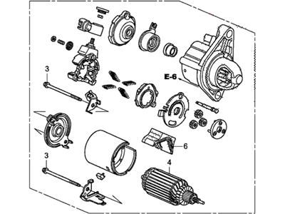 2015 Acura ILX Starter Motor - 06312-R1A-505RM