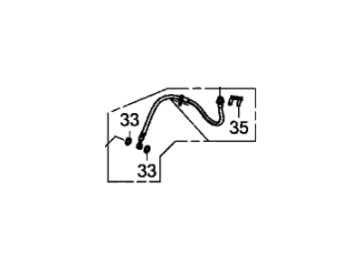 Acura ILX Hybrid Brake Line - 01464-TR0-A02