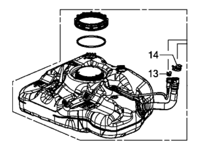 Acura ILX Fuel Tank - 17044-TR0-L30