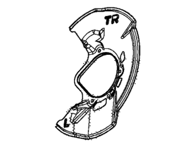 Acura ILX Hybrid Brake Backing Plate - 45255-TR0-A01