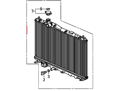 Acura ILX Radiator - 19010-R1B-A52