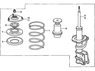 87351-SB3-003 Acura Tubular Clip Illustration 1 of 1