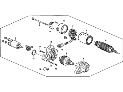 06314-P0A-305RM Acura Starter Motor Assembly (Remanufactured) Illustration 1 of 1