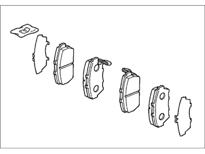 1997 Acura Integra Brake Pad Set - 45022-ST7-406