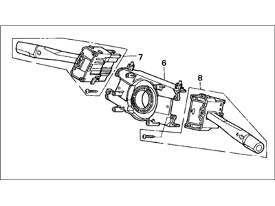 Acura 35250-SR3-A11 Switch Assembly, Combination