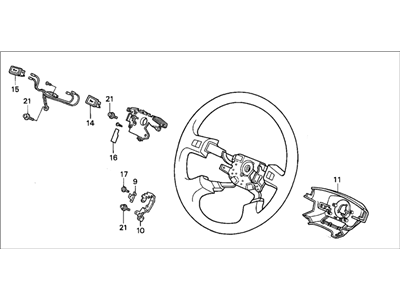 1994 Acura Integra Steering Wheel - 78510-SR4-A03ZB