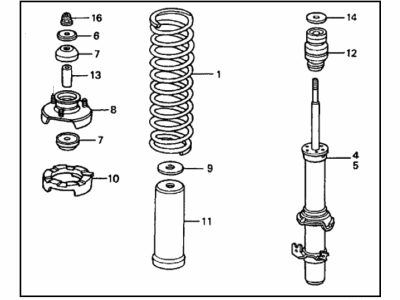 84651-SW5-A00ZA Acura Garnish Assembly, Driver Side Trunk Side (Gray Eleven) Illustration 1 of 1