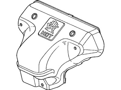 1997 Acura CL Exhaust Heat Shield - 18120-P0H-A00