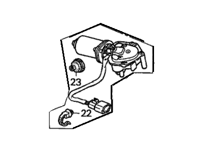 Acura TL Wiper Motor - 76505-SW5-A01