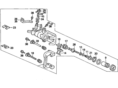 1992 Acura Vigor Brake Caliper - 06433-SV5-505RM