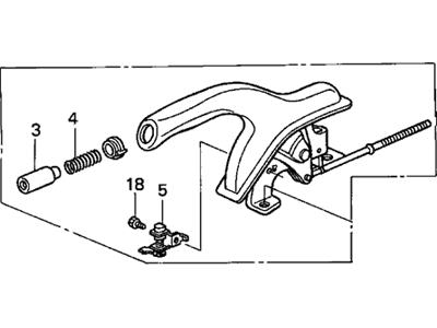 Acura 47105-SV4-010ZE Lever Assembly, Parking Brake (Mild Beige)