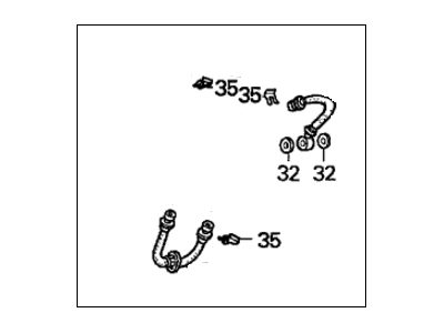 1994 Acura Vigor Brake Line - 01466-SL4-901