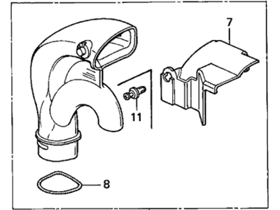 1998 Acura CL Air Duct - 17243-P0A-000