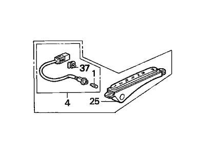 Acura 54210-SS0-A81 Escutcheon Lamp Assembly