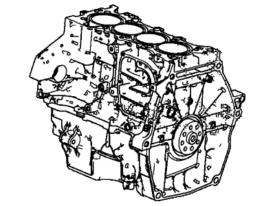 2014 Acura ILX Hybrid Engine Block - 10002-RW0-A01