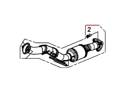 Acura ILX Hybrid Catalytic Converter - 18160-RW0-L00