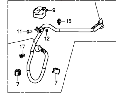 2013 Acura ILX Hybrid Battery Cable - 32410-TR2-A00